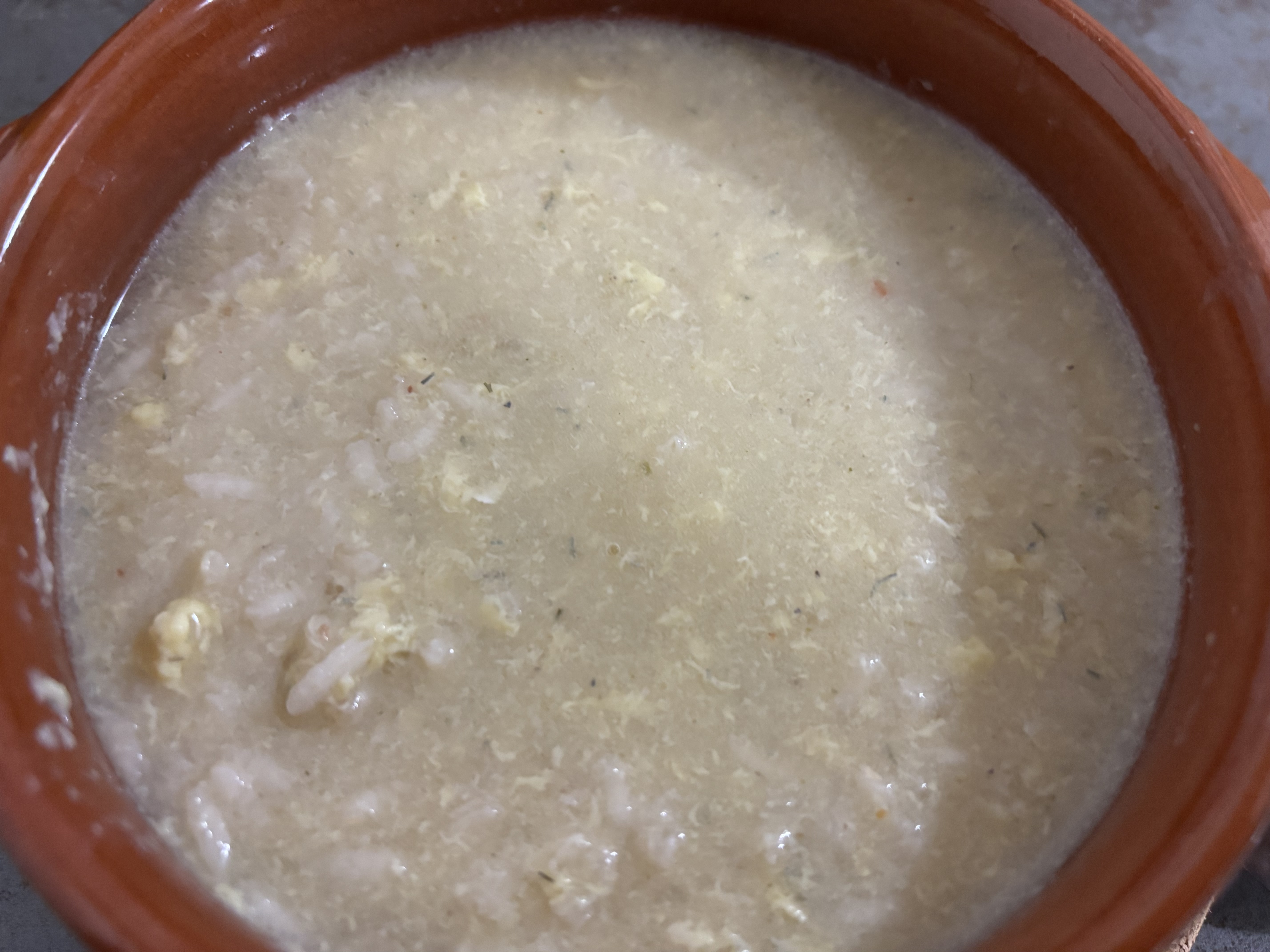 Riso in brodo con uova
